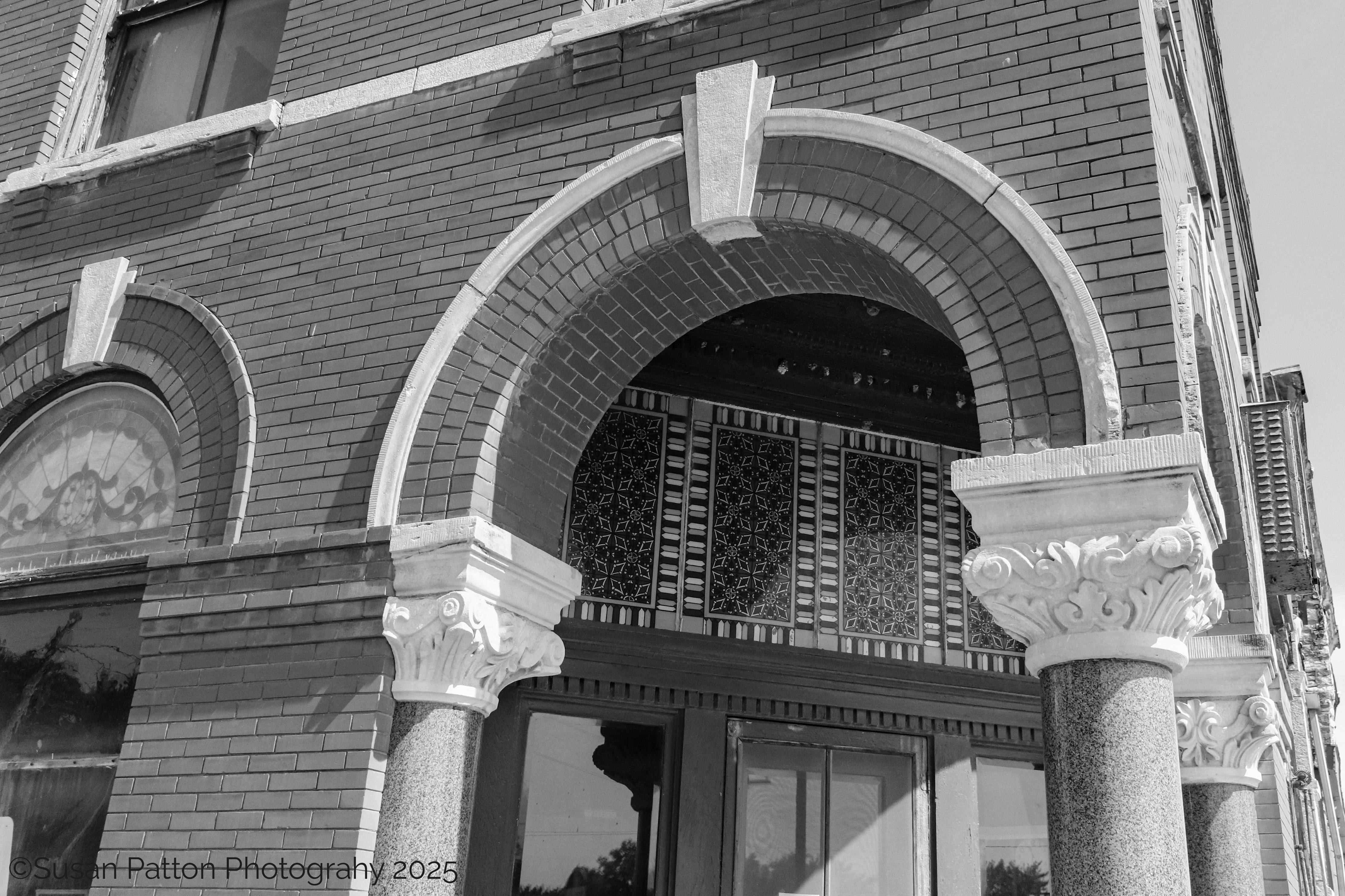 Downtown Eskridge Building Entryway photograph taken by Susan Patton